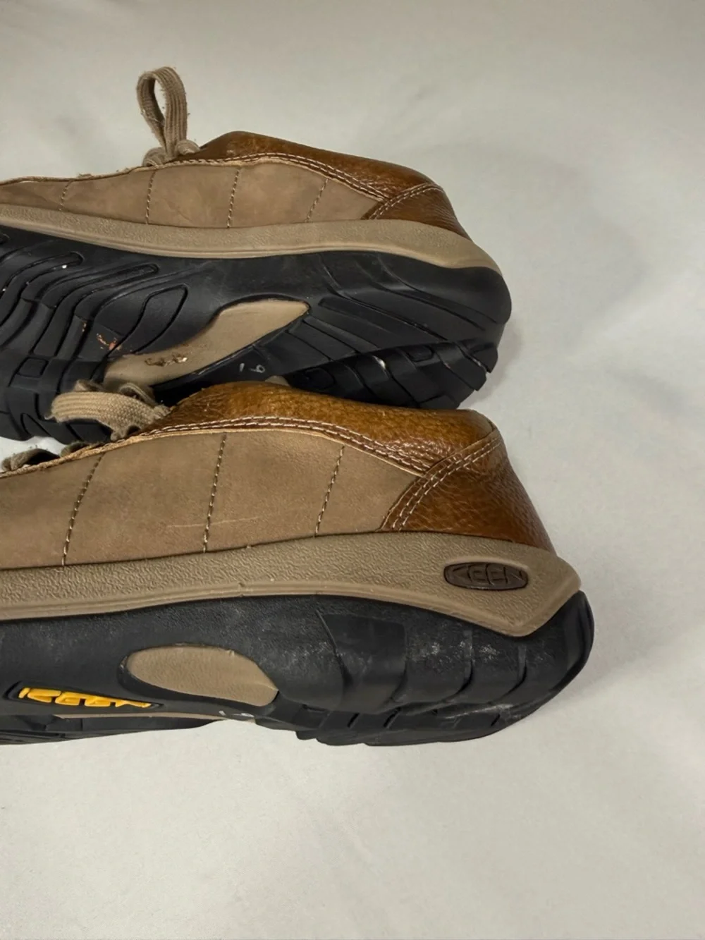 KEEN Womens 10.5 Brown Leather‎ Comfort Walking Casual Shoes Hiking